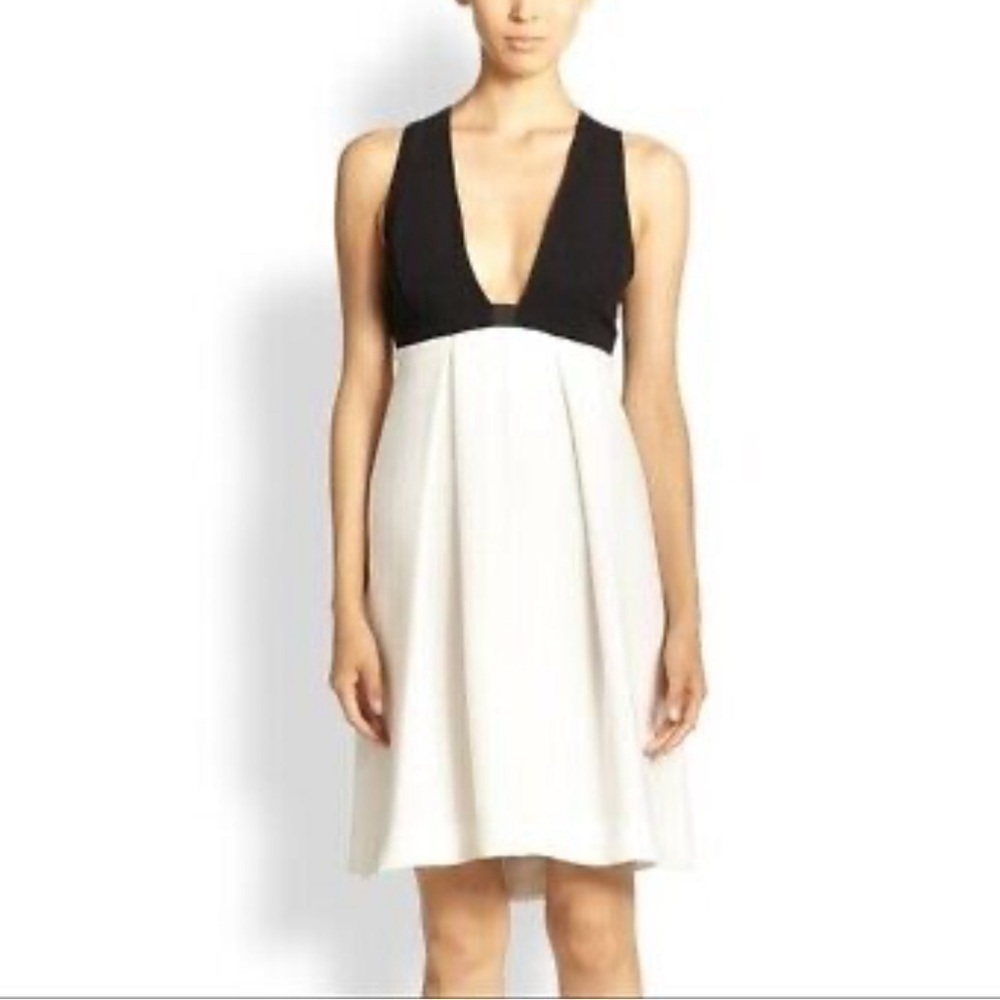 A.L.C Marcus Bicolor Silk Dress